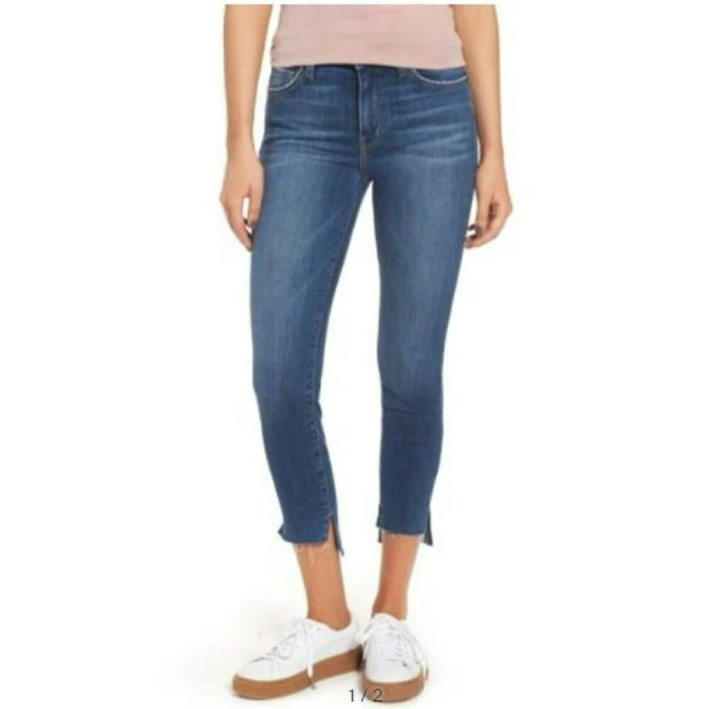 Current Elliott Jeans Size 30 High‎ Waist Skinny Step Hem Blue The Stiletto
